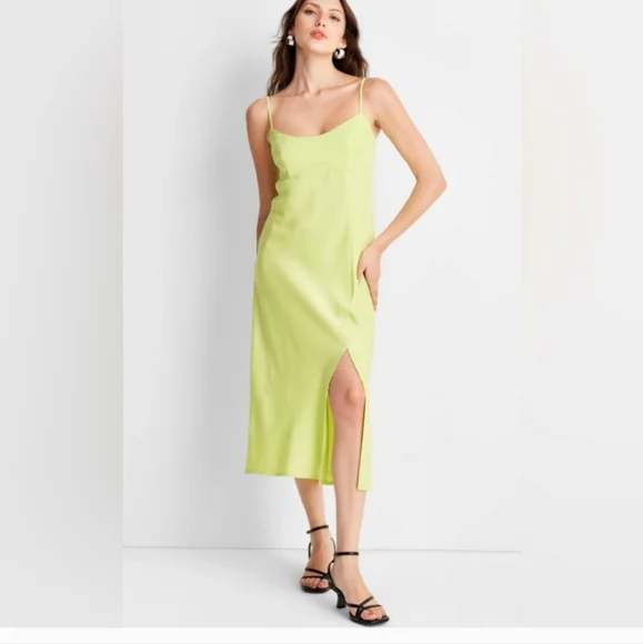 bright green slip dress Emma Slip Dress main image 0